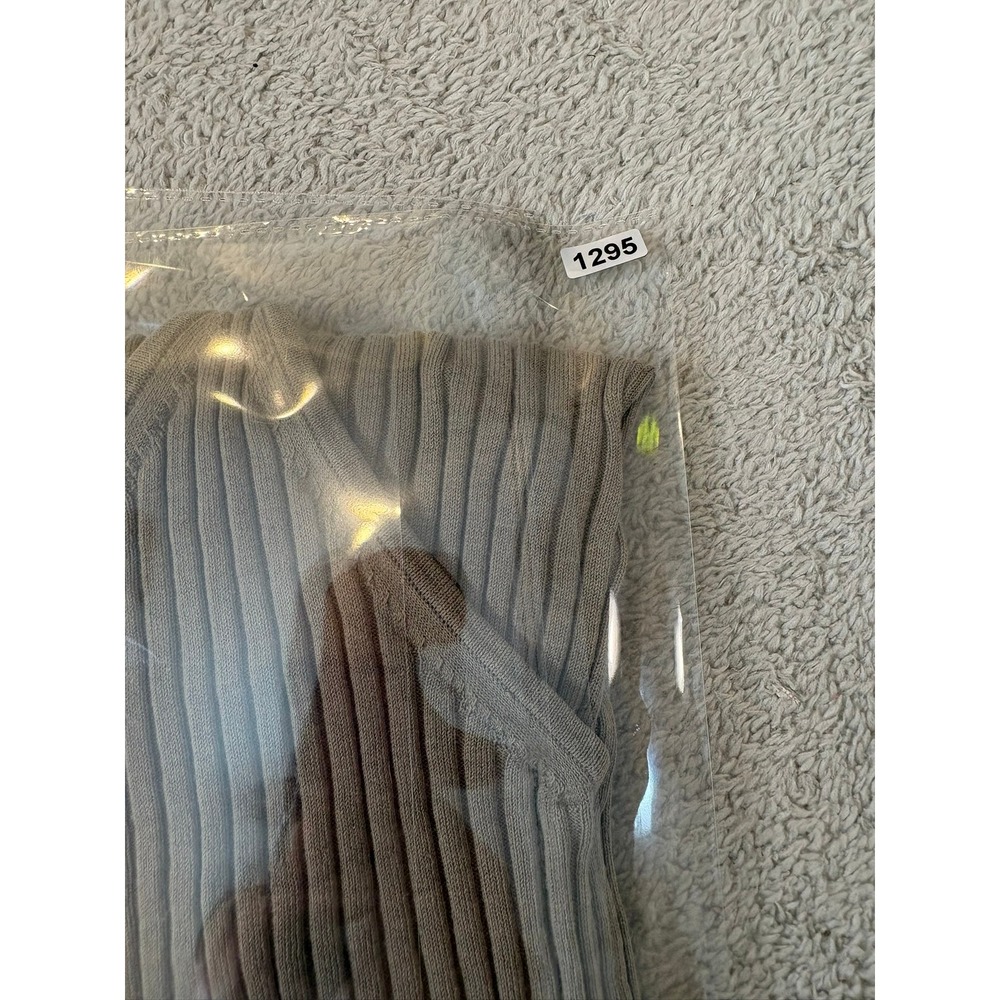 Arket Ribbed Knit Tank Top Taupe Brown V-Neck Sleeveless‎ Slim Fit Small Classic - Picture 12 of 12